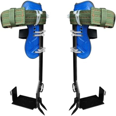 SNQ Juego de púas para trepar árboles con correas de arnés de seguridad ajustables, kit para trepar árboles con 2 engranajes de acero y herramientas de escalada.