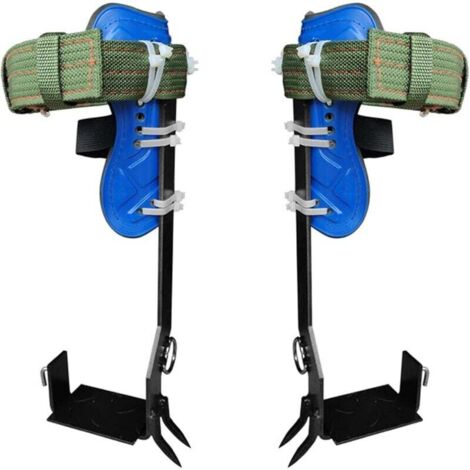 Juego de púas para trepar árboles con correas de seguridad ajustables, kit de escalada con 2 engranajes de acero y herramientas de escalada.