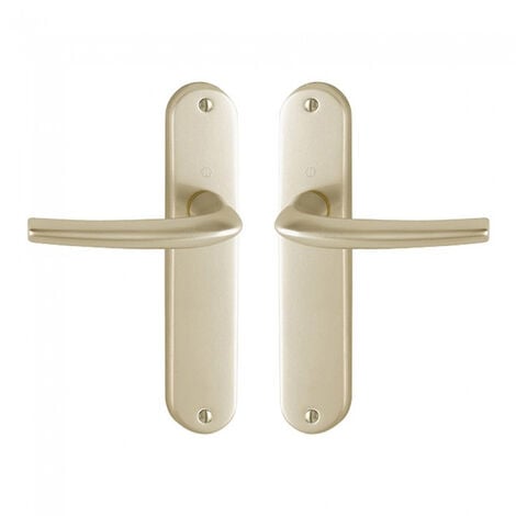 Juego de puerta San Diego 1191/347 HOPPE Alu Champagne F2 - Caño - 3230303