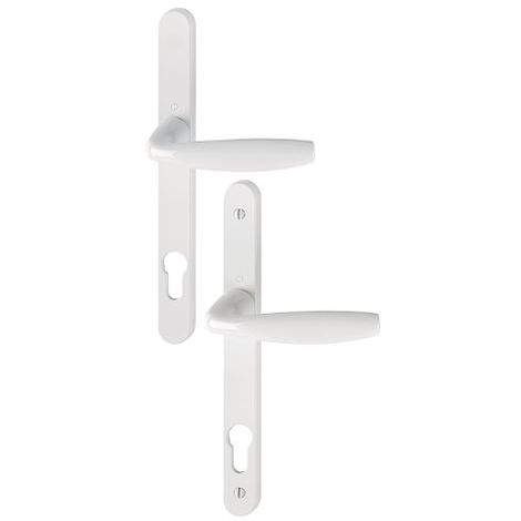 Juego de puerta sobre placa estrecha New-York 1810RH/300LMSGL/1810 HOPPE Blanco puro PZ92 - 3293363