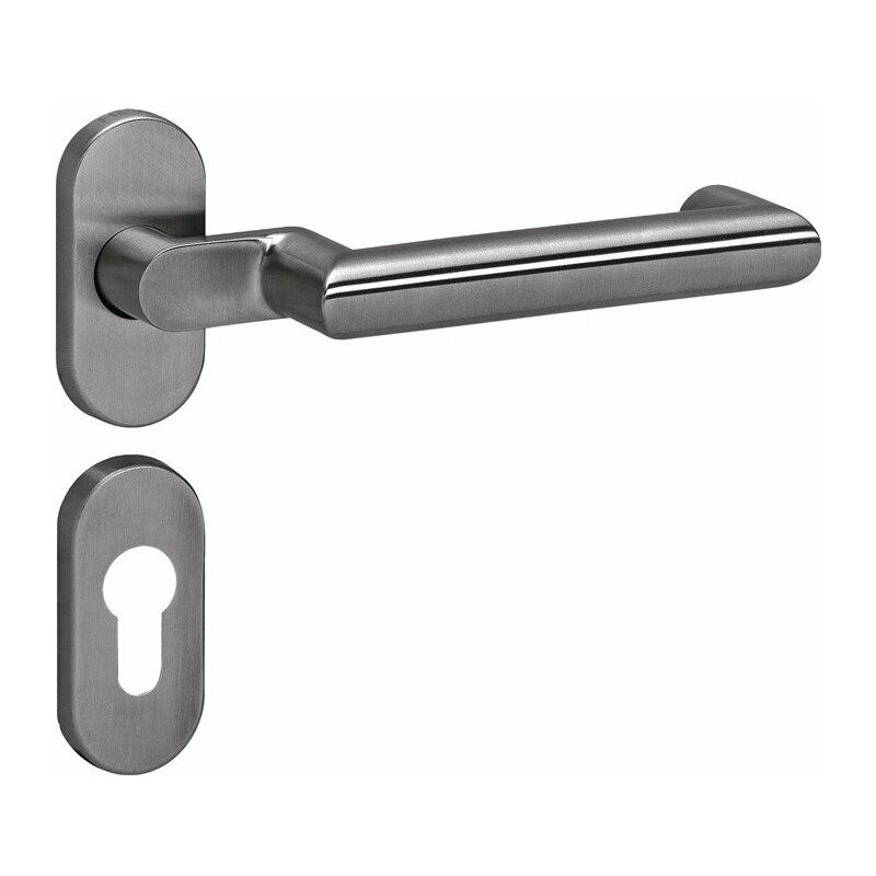 

Hewi - Juego de puertas perfiladas de acero inoxidable PZ - cilindro perfilado para puertas de 38,1 - 48 mm de espesor