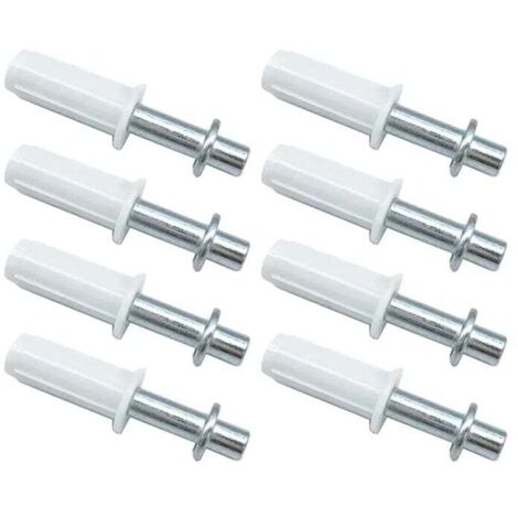 Juego de puertas plegables KZQ de 8 piezas, herrajes para puertas plegables de armarios, pivote superior, con resorte (blanco)