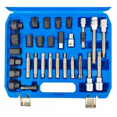Juego De Puntas Para Alternadores Xzn, Torx Y Allen, 30 Piezas