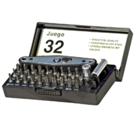 Juego de Puntas SIFER Finstock de 32 unidades simples con mini carracat