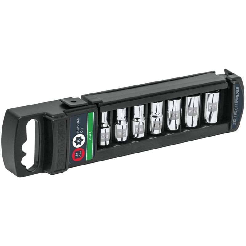

Juego de puntas torx hembra, 1/4', 7 piezas