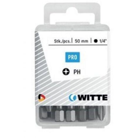 Juego de puntas WITTE Phillips PH1 10 Unidades 10 Piezas