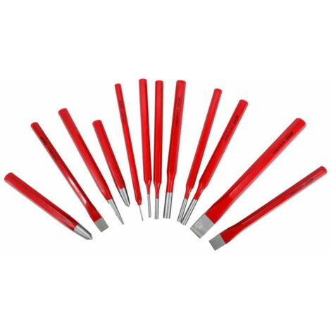 Juego de punzones y cinceles de 12 piezas AWTOOLS