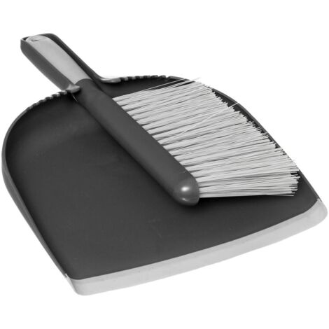 Juego de recogedor gris y negro - 5five