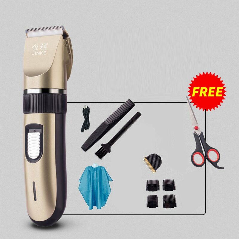 

Hair Trimmer Set Cortador de pelo electrico Recargable USB Cortadora de pelo Cuidado de la piel de bajo ruido para ninos Adultos con peines