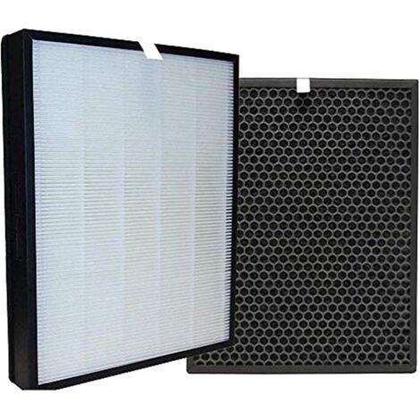 Juego de repuesto con filtros de carbón activado y HEPA, filtros FY3432/10 y FY3433/10, compatibles con los purificadores de aire Philips AC3252/AC3254/FY3137 y AC3256/60