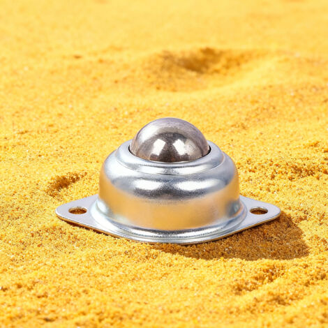 [Juego de rodamientos de bolas] 10 rodamientos de bolas redondos de acero al carbono, rodillos universales para cintas transportadoras, soportes y muebles – Capacidad de carga: 30 kg