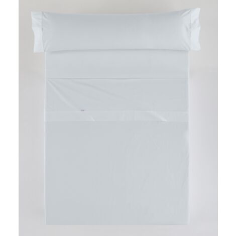 Juego de sábanas color perla - Cama de 105 (3 piezas) - 100% algodón - 200 hilos
