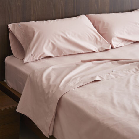 Juego de sábanas Liso 200H color nude. Cama de 150 cm. 3 piezas