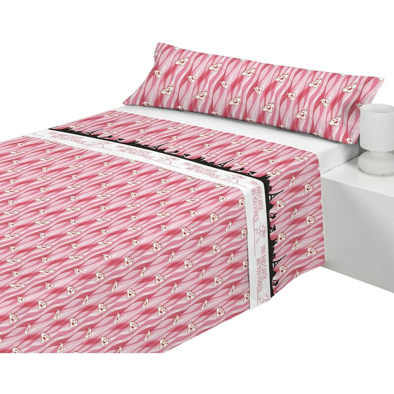 

Juego de sábanas Pink Panther Caras - para camas de 90 cm.