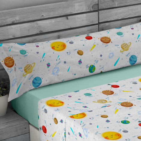 Juego de sábanas Space. Cama de 105 cm. 3 piezas