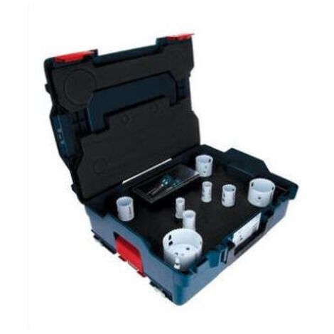 Juego de sierra de orificio de Ø 22-83mm 11 piezas para madera y metal en L-boxx