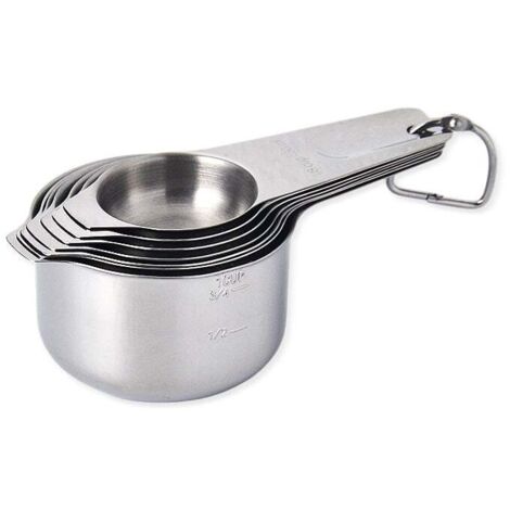 Juego de siete cucharas medidoras de acero inoxidable con cuchara medidora para tostar granos de café.