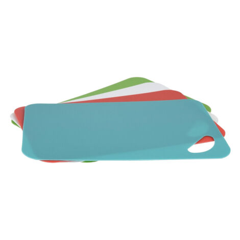 Juego de tablas de cortar de polipropileno de 4 piezas, flexibles, duraderas y a prueba de derrames, 29 x 19 x 0,5 cm