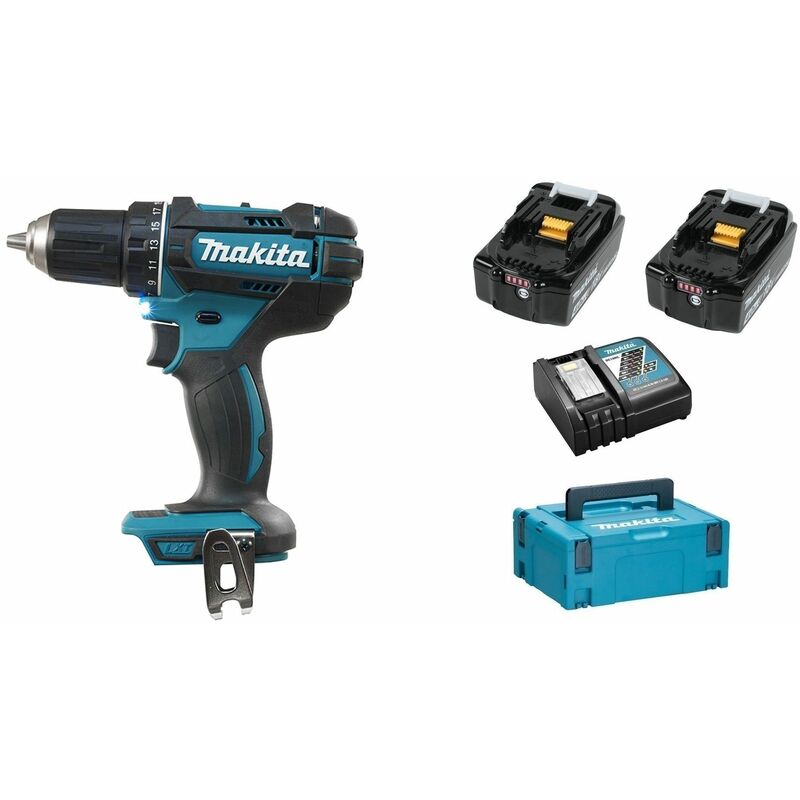 

Makita DDF482RMJ 18V Juego de taladro / atornillador (2x 4.0Ah batería) en Makpac