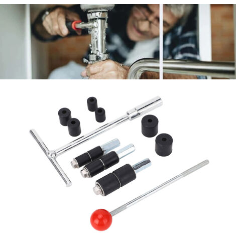 Juego de tapones para tuberías de acero inoxidable – kit de reparación de fugas con llave y aguja – pasador sellador de agua termofusible