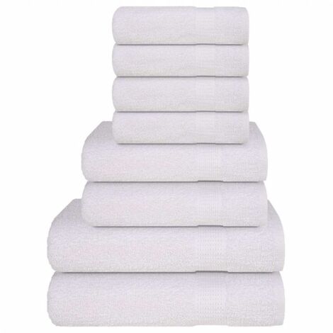 Juego de toallas 8 piezas 100% algodón  360 gsm