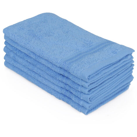 Juego de toallitas Set 100% Algodón Azul 500 gr/m²