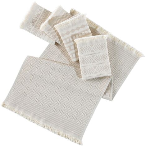 Juego de toallitas Set 100% Algodón Beige 270 g/m²