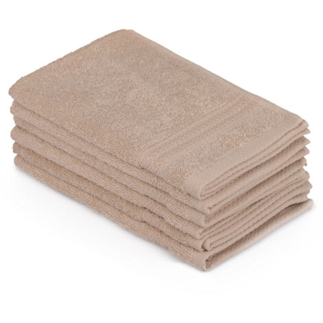 Juego de toallitas Set 100% Algodón Beige 500 gr/m²