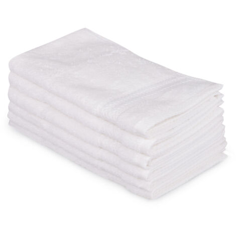 Juego de toallitas Set 100% Algodón Blanco 500 gr/m²