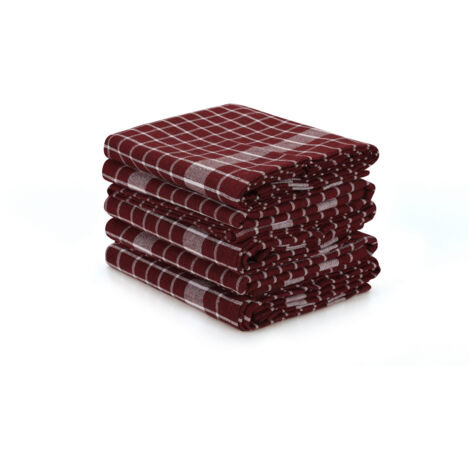 Juego de toallitas Set 100% Algodón Claret Rojo Blanco