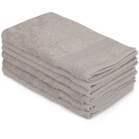 Juego de toallitas Set 100% Algodón Gris 500 gr/m²