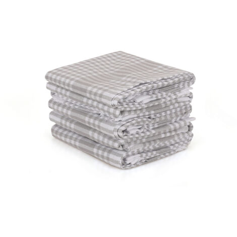 Juego de toallitas Set 100% Algodón Gris Blanco