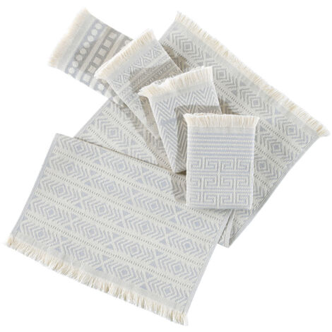 Juego de toallitas Set 100% Algodón Gris claro 270 g/m²