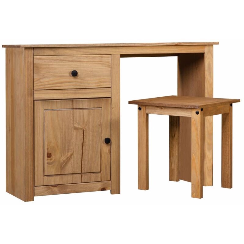 

Juego de tocador 2 piezas madera maciza pino estilo Panamá