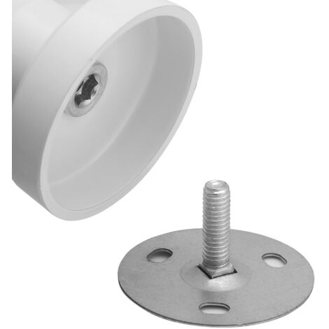 Juego de topes magnéticos para puertas: Tope magnético robusto y duradero fabricado en acero inoxidable (Blanco, 4,7 x 8,3 cm, 178 g)