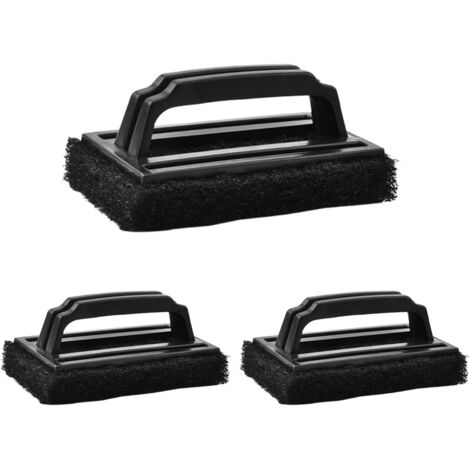 Juego de tres cepillos para barbacoa y parrilla, cepillo para barbacoa, limpiador de parrillas para barbacoa, cepillo para parrillas de gas, cepillo de limpieza para ollas y sartenes de hierro fundido