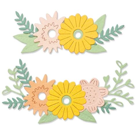 Juego de troqueles Sizzix Floral Contours de Olivia Rose (7 piezas)