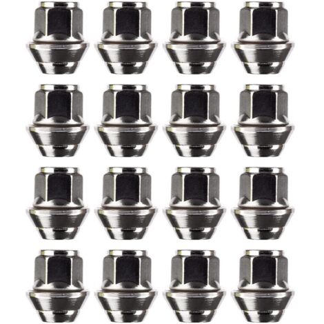 Juego de tuercas para ruedas de aleación. Arandela cónica M12 x 1,5, hexagonal de 19 mm para usar con llantas de aleación Ford y más (16)