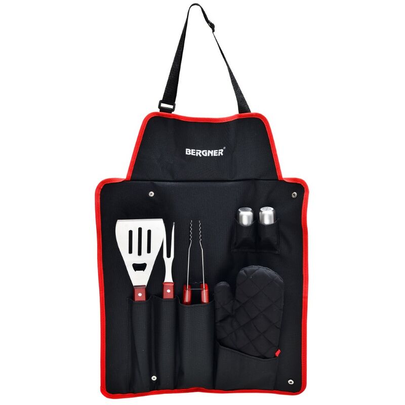 

Juego de Utensilios de Cocina Bergner BBQ Acero Inoxidable Plateado (7 pcs)