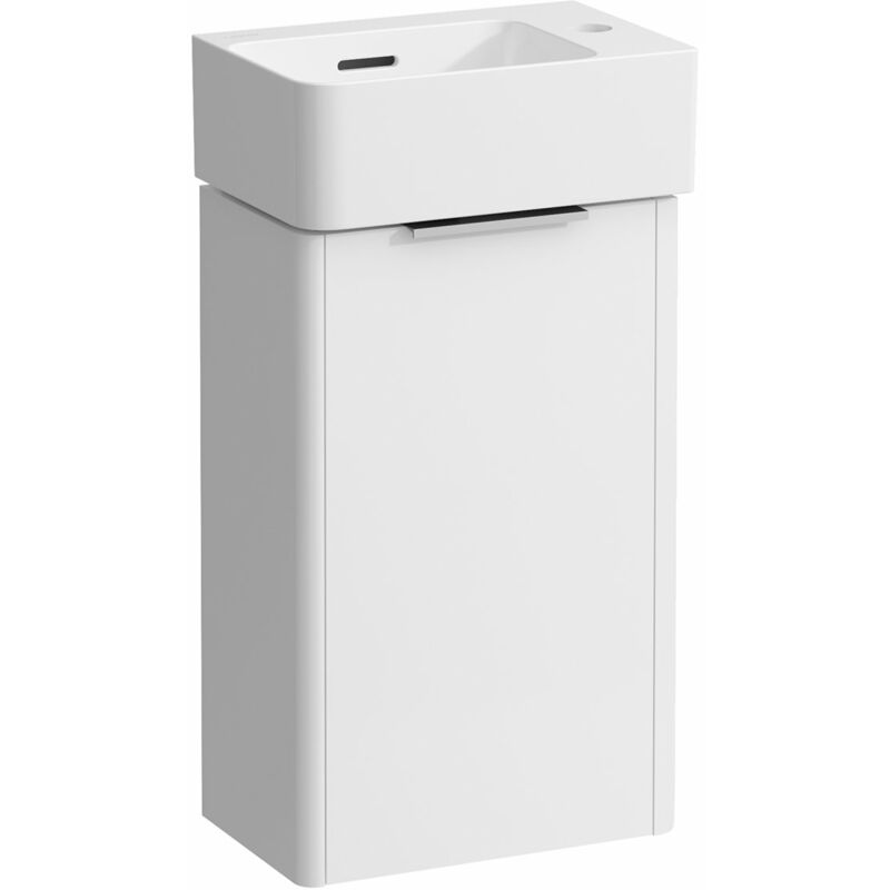 

Juego de válvulas Laufen, lavabo H815280, 1 agujero para grifo a la derecha, rebosadero, incl. lavamanos de la base Base, 1 puerta, bisagra a la