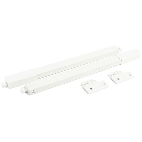 JUEGO DE VARILLAS RECTANGULARES PARA CAJÓN QUBE ACABADO BLANCO