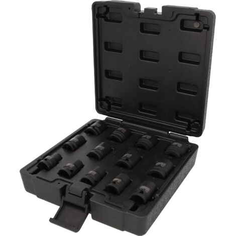 Juego de vasos de impacto KS TOOLS 12 lados - 13 piezas - 515.0900