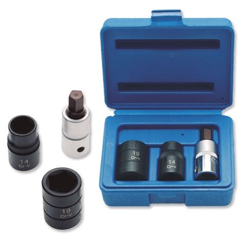 juego de vasos para frenos carraca 1/2 punta pentagonal girling y bendix 3 pzs