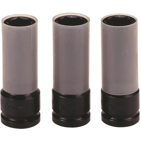 Juego de vasos para tornillos de rueda, vástago cuadrado de 1/2". Teng Tools 9203N