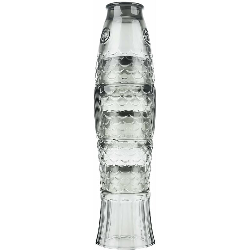 

Juego de vasos Tooarts, copa en forma de pez, copa de coctel, decoracion de escritorio,Gris