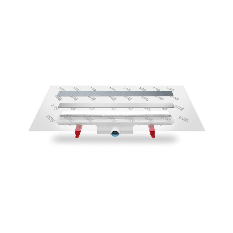 

Juego desagüe soporte placa cerámica (no incluída) y tela geotextil premontada Roca In-Drain 950x50mm