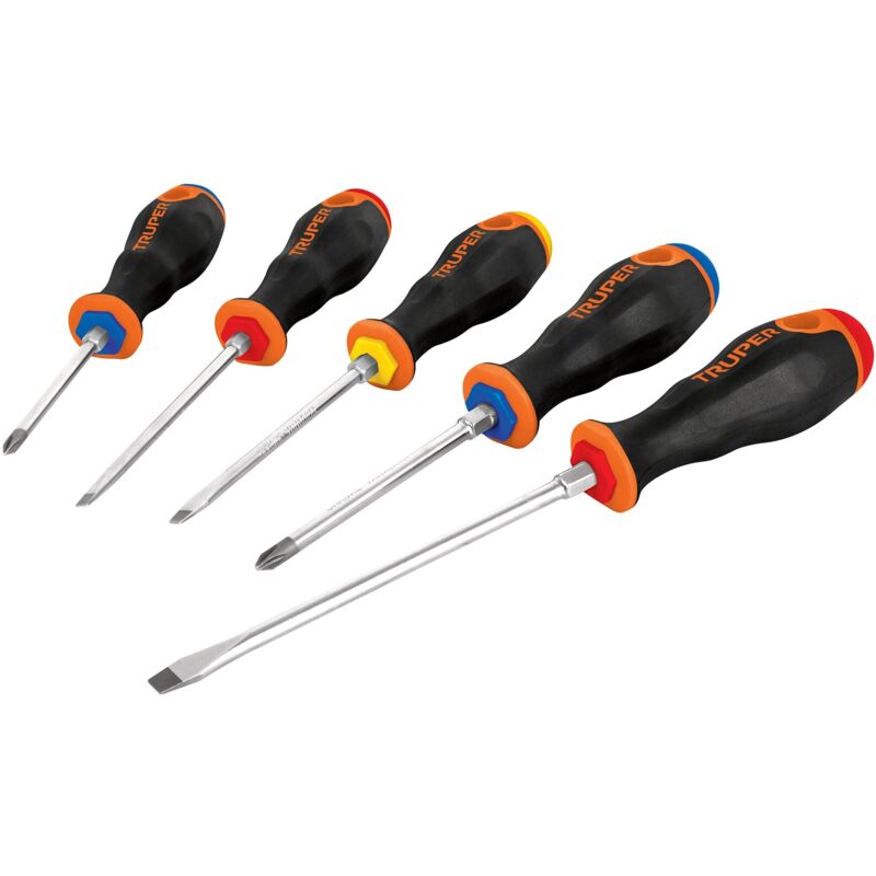 

Juego destornilladores, comfort grip, 5 piezas