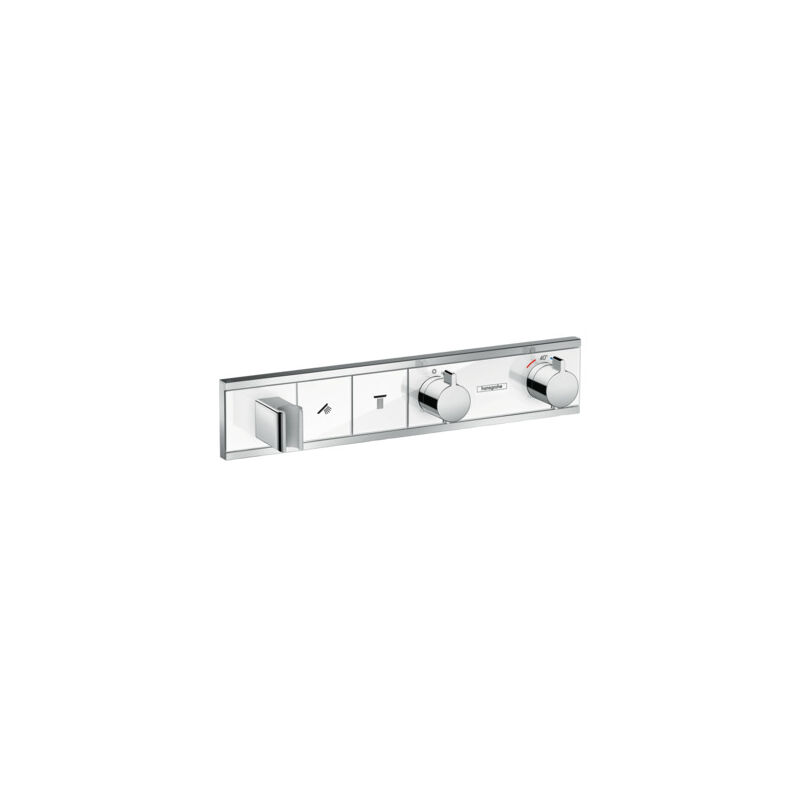 

Termostato empotrado Hansgrohe RainSelect para 2 funciones blanco/cromo