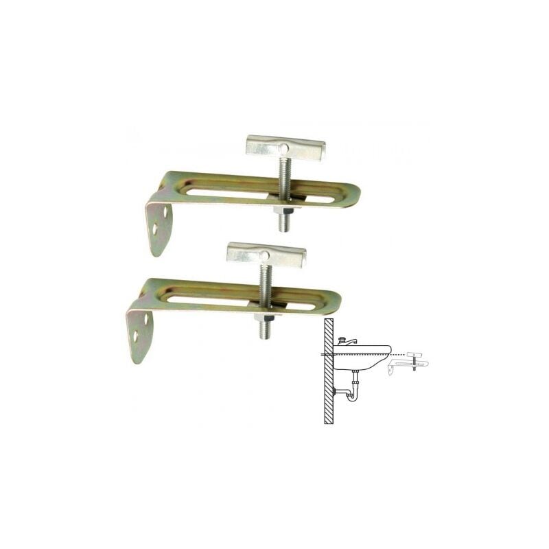 

Wolfpack - Juego escuadras sanitario soporte lavabo 10 cm. (2piezas)