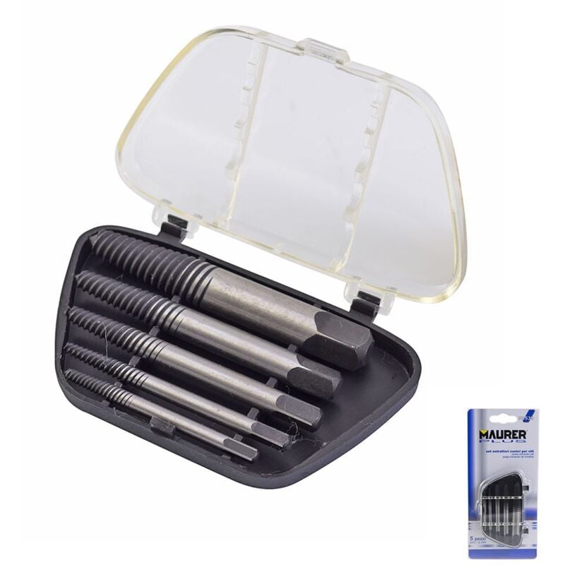 

Juego extractores conicos para tornillos (5 piezas)